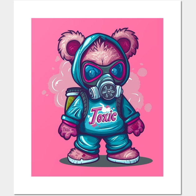 Toxic Teddy Bear 4 Wall Art by Gypsykiss